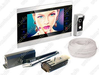 Комплект видеодомофона с электромагнитным замком HDcom S-104 + Power Lock-400G
